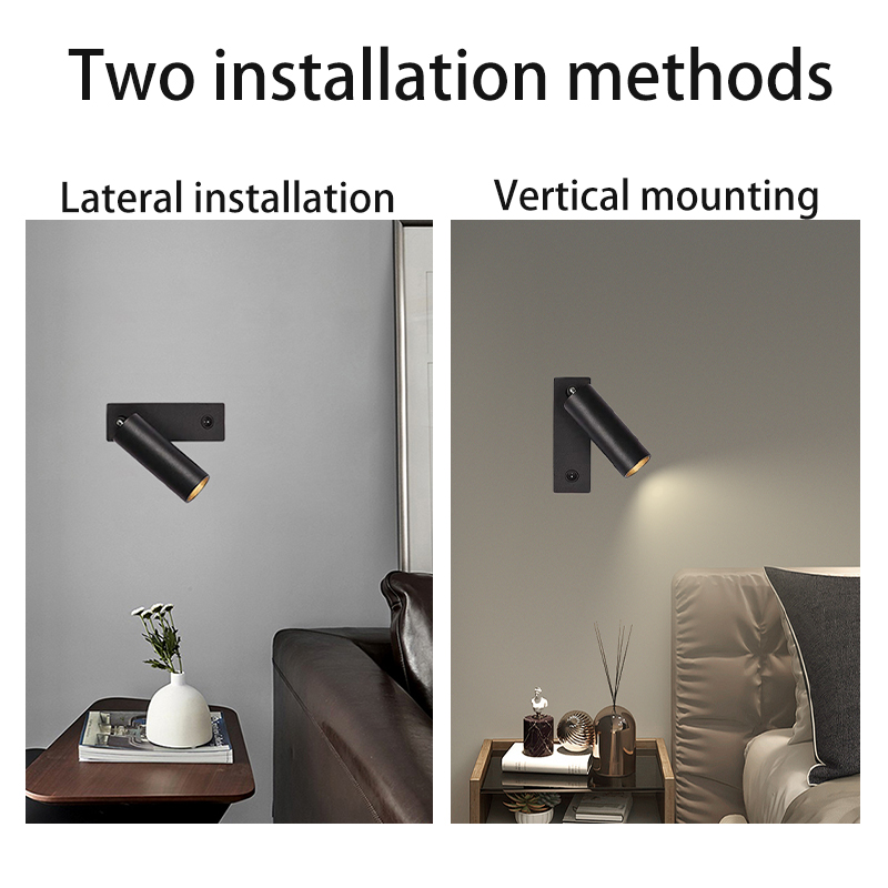 LED-Wand leuchte mit Schalter 3w moderne klappbare Dreh leuchte Innenwand leuchte für Hotel zu Hause Schlafzimmer Nachttisch Lese lampe