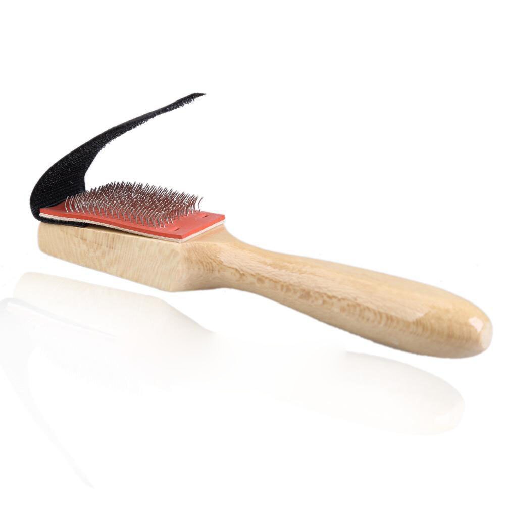 1 unidad de limpiadores de zapatos de suela de ante de madera, calzado de baile cepillo para limpiar, herramientas de limpieza para hombres y mujeres, cepillo de ante para zapatos de danza