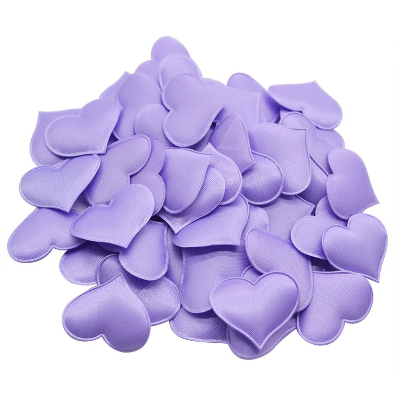 Esponja de confeti con corazón romántico para decoración de San Valentín, 100 Uds., pétalos de corazón, confeti de boda, bricolaje: Púrpura