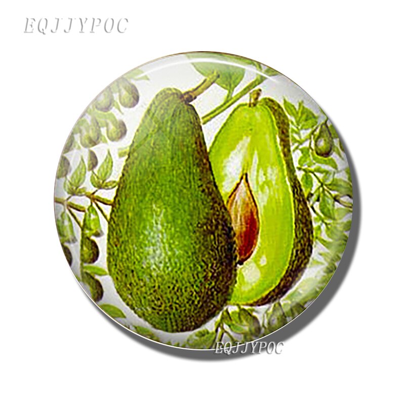 Fruit En Groente Koelkast Sticker Magnetische Avocado Perzik Tomaat Aardbei Orange Magneet Baby Onderwijs Home Decor: Avocado
