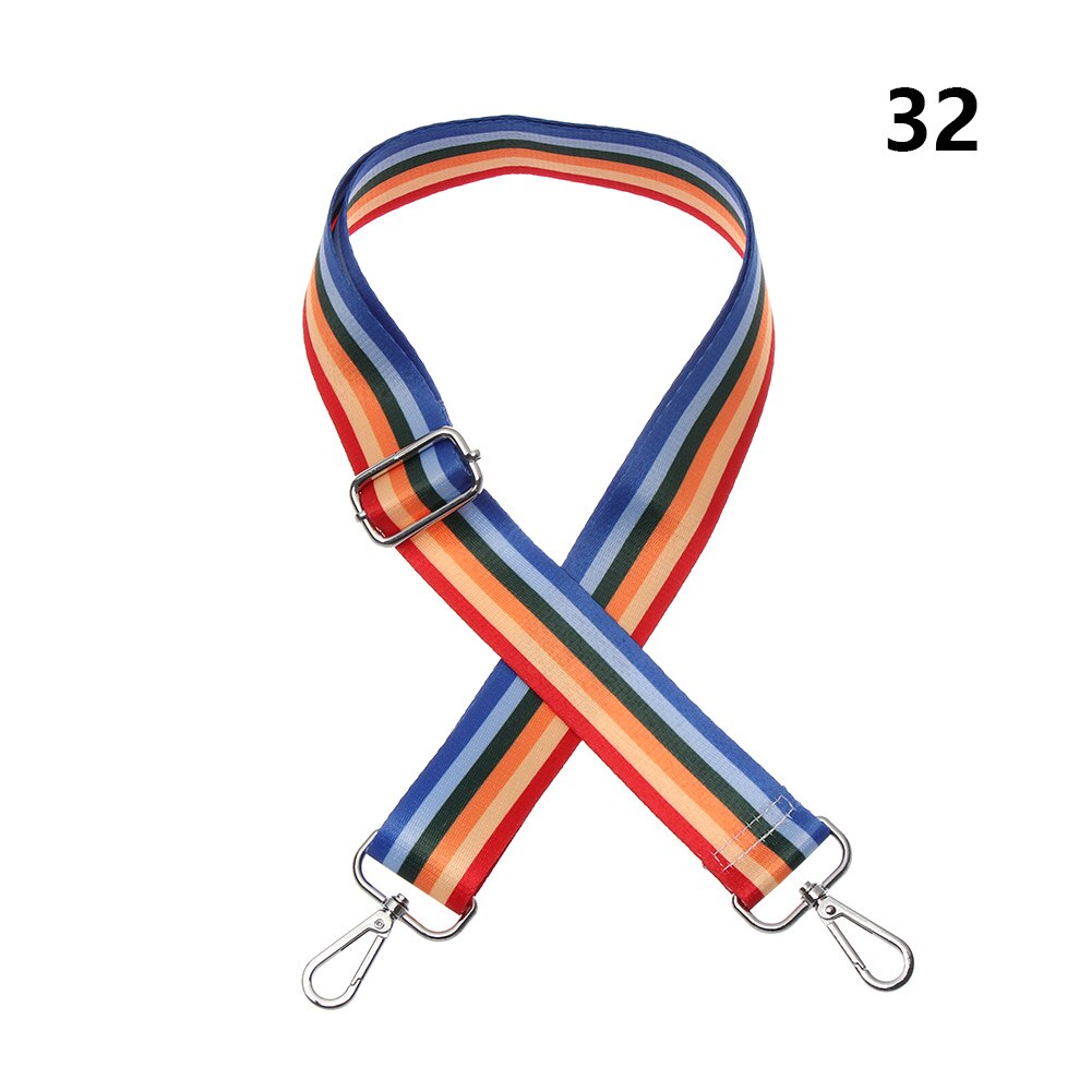 Rétro sangles pour sacs femmes arc-en-ciel réglable sac à bandoulière ceinture chaîne décorative sac à main sangles sac accessoires: 32