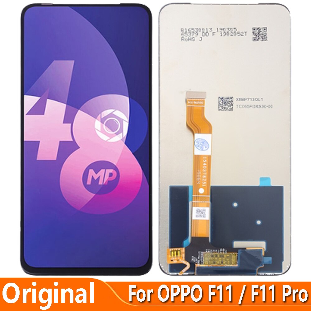 Originele Display Vervangen 6.53 &quot;Voor Oppo F11 Pro Lcd Touch Screen Digitizer Vergadering CPH1969 CPH2209 CPH1987 CPH1913 CPH1911 Lcd