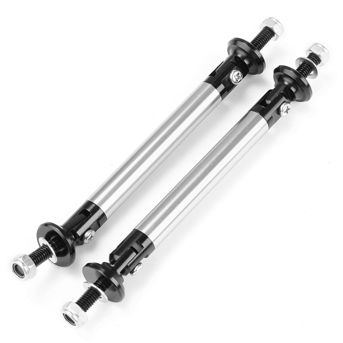 2 Stuks 75 Mm Auto Bumper Protector Lip Staaf Splitter Strut Tie Bar Ondersteuning Voor Achter Universal