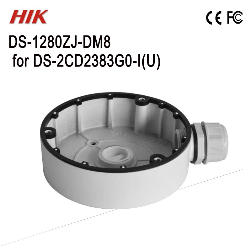 DS-1280ZJ-DM8 Hik Junction Box for 8MP Turret dome camera DS-2CD2383G0-I CCTV Bracket CCTV Camera housing CCTV Accessories