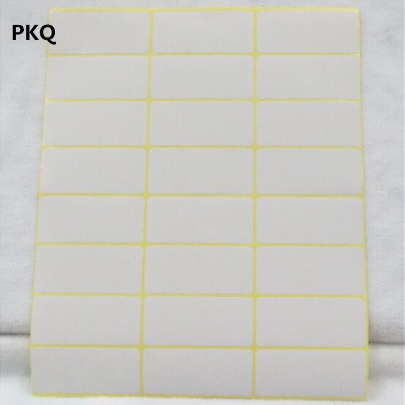 Many Sizes Blank Sticker for Inkjet Printers Self Adhesive Price Label White Writing Paper Stickers School Supplies 15 Sheets