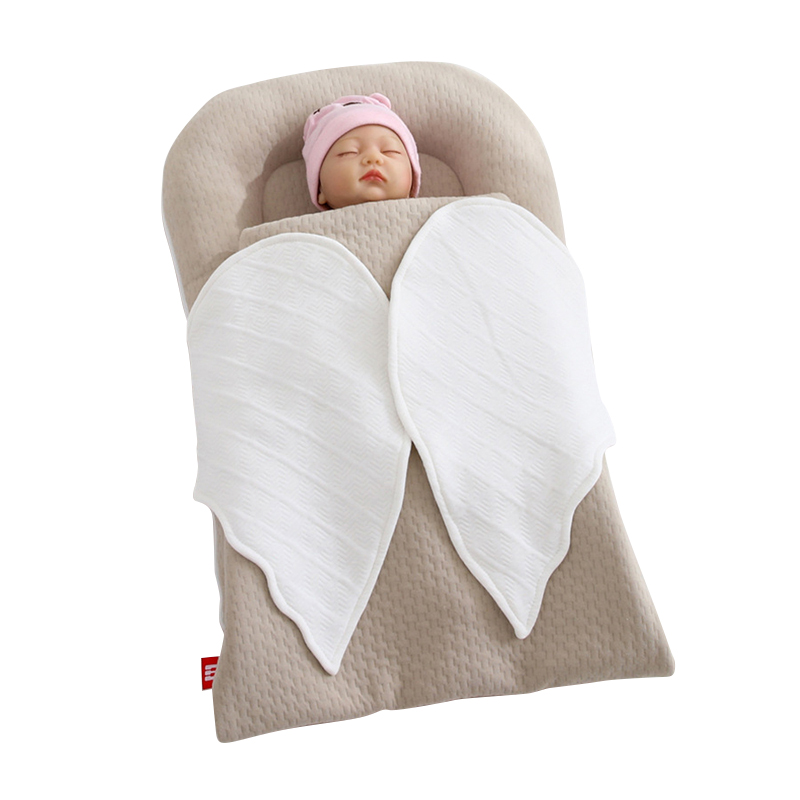 neugeboren Baby Flügel Nest Bett mit Decke Startseite tragbar Baby Wiege Stoßstange geboren Schlafen Korb Babynest Bettzeug Pflege: B