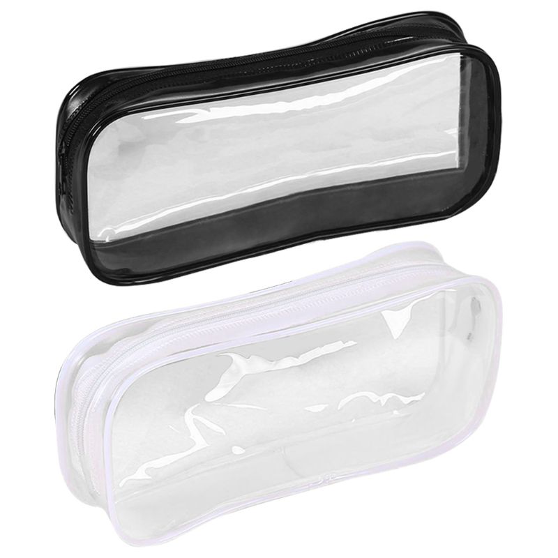 Portatile Cassa di Matita Del PVC di Viaggio Da Toilette Sacchetto di Grande Capacità di Cancelleria Sacchetto Della Matita
