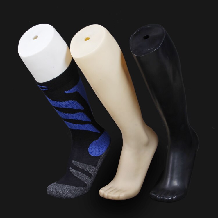 Moule à pied Mannequin pour chaussettes longues, , pour exposer des chaussures, chaussettes de football, modèle en plastique