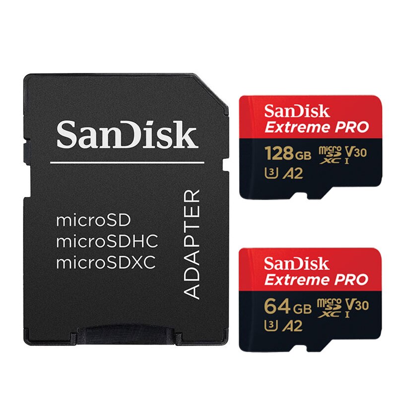 Karta pamięci SanDisk karta Micro SD C10 V30 U3 4K 32GB 64GB 128GB 256GB karty TF dla kamera na deskę rozdzielczą monitorowanie wideo Smartphone drony