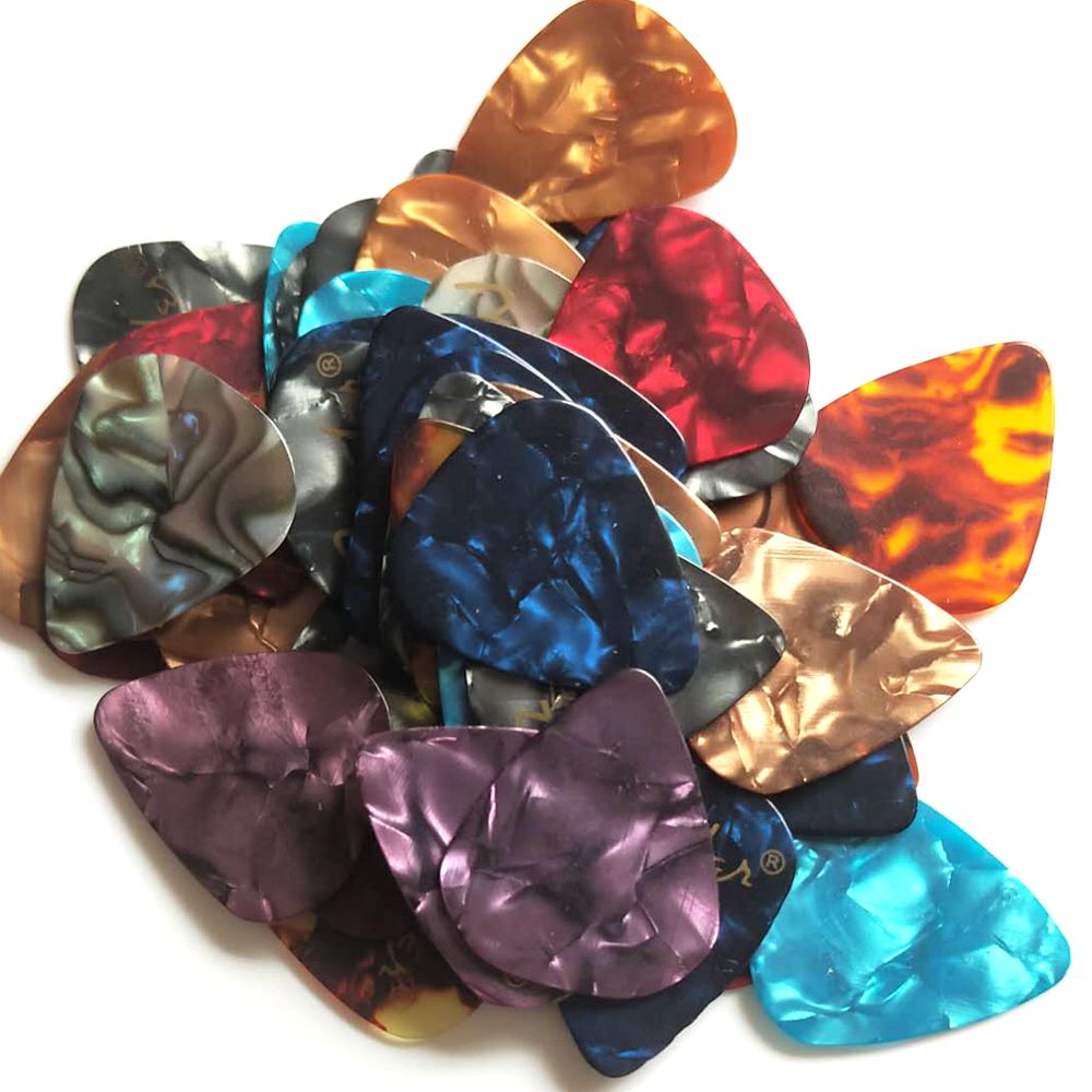 12 Pcs Akoestische Picks Plectrum Celluloid Elektrische Smooth Guitar Pick Accessoires 0.46Mm 0.71Mm 0.81Mm 0.96Mm