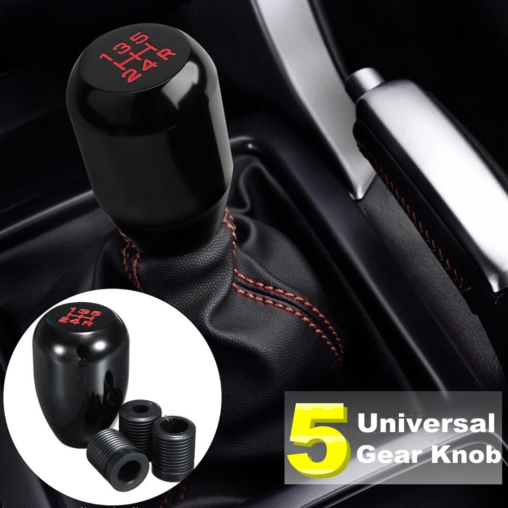 5-Speed Aluminum Auto Gear Stick Manual Gear Stick Shift Lever Knob Shift Knob Car Accessories Universal