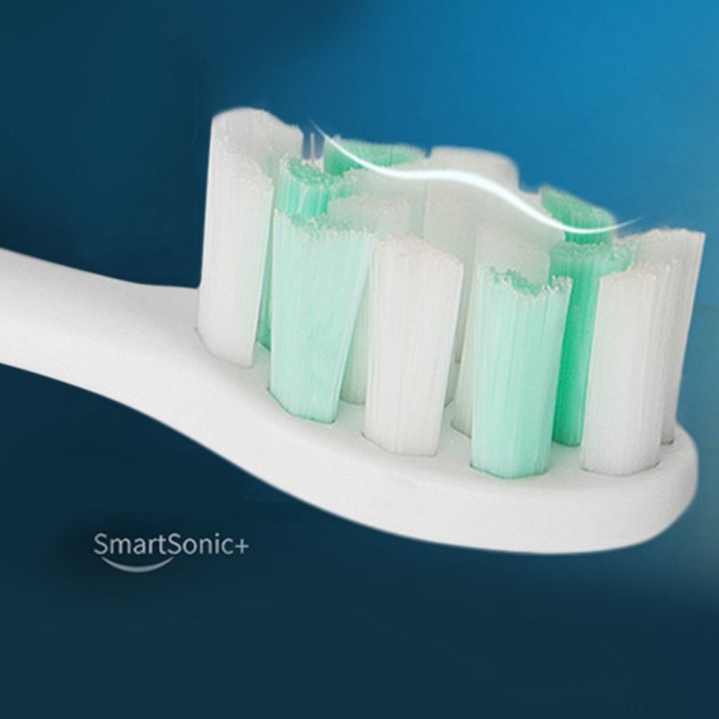 Vibrations eltandborsthuvud, eltandborsthuvud för smartsonic + t3 t5 t6 t8 t10: vit