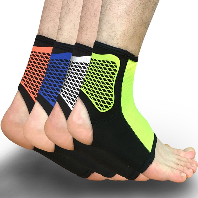 Almohadillas deportivas para el tobillo, Protector elástico para los tobillos de pies, envoltura protectora para bicicleta, fútbol, Taekwondo, baloncesto, 1 Uds.