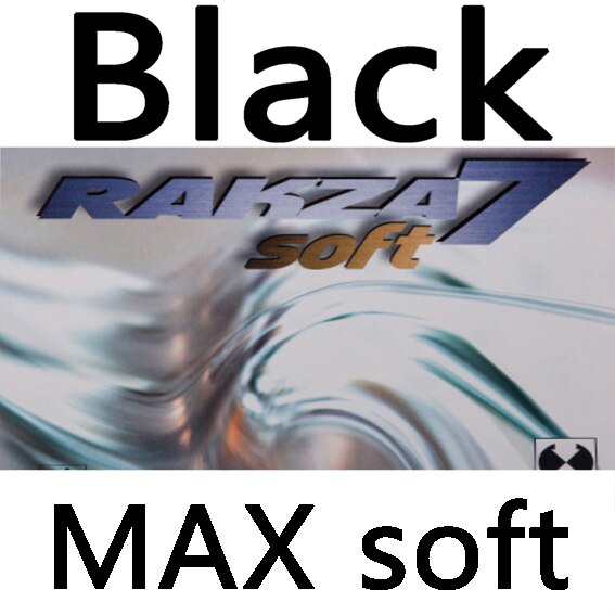Yasaka Original RAKZA 7 SOFT RK7 Pimples In Table Tennis Rubber RAKZA7 SOFT Pips-In Ping Pong Sponge Tenis De Mesa: R7S Black MAX