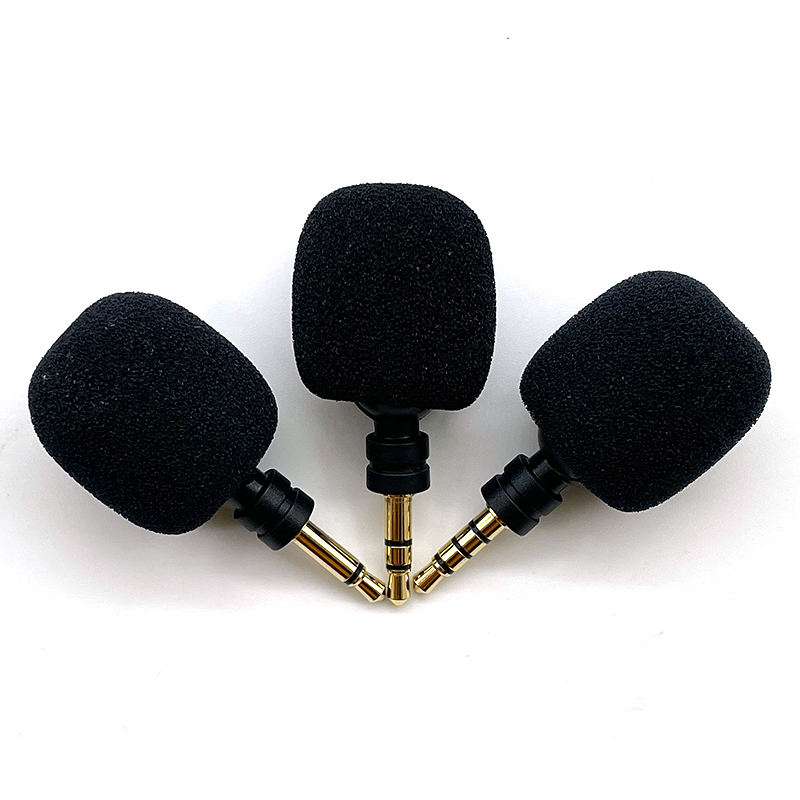 3.5mm Mono/ Stereo/ 4 Pole Mini Microphone Flexural Bendable Microphone for Mobile Phone Computer Recording Device