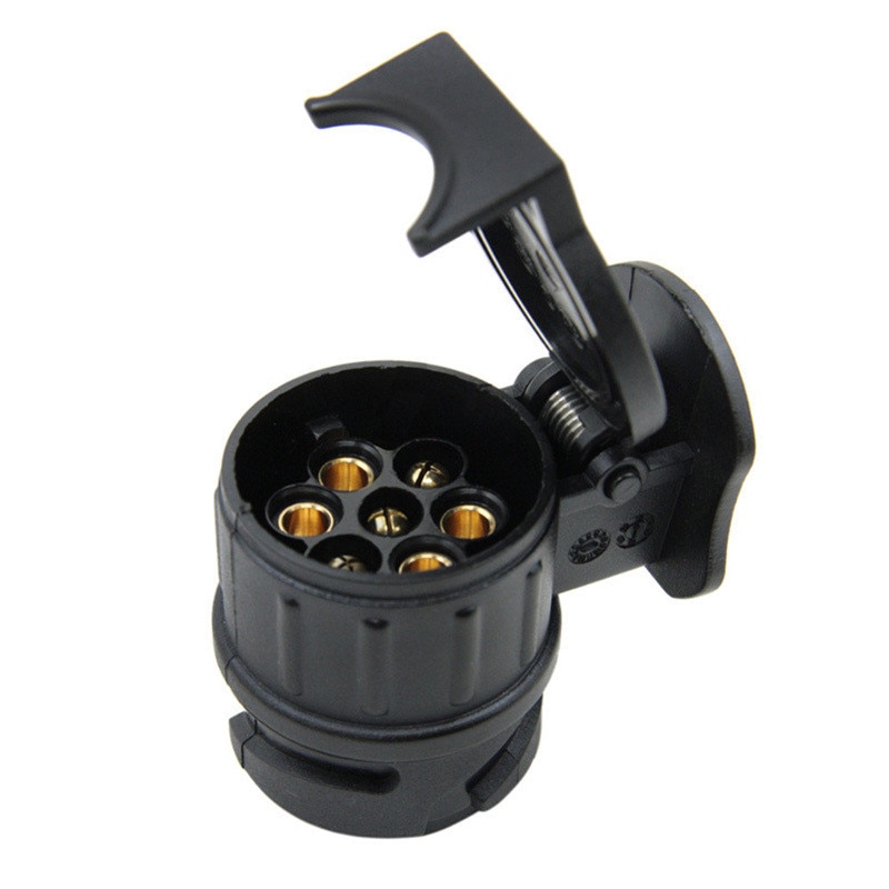 1 stk 12v 13 pin plug  to 7 polet stik trailer adapter trailer truck konnektorstik socket 13 to 7 ben trækkende adapter