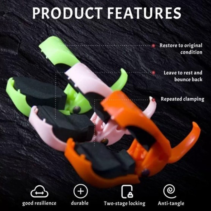 2pcs Fishing Rod Holder Fishing Equipment Anti-Slip Pole Hooks Keeper Quick-Attach Fishing Rod Holder Grip Tackle Organizer