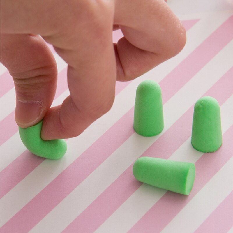1Pair Soft Silicone Ear Plugs Sleeping Hearing Protection Noise Reduction