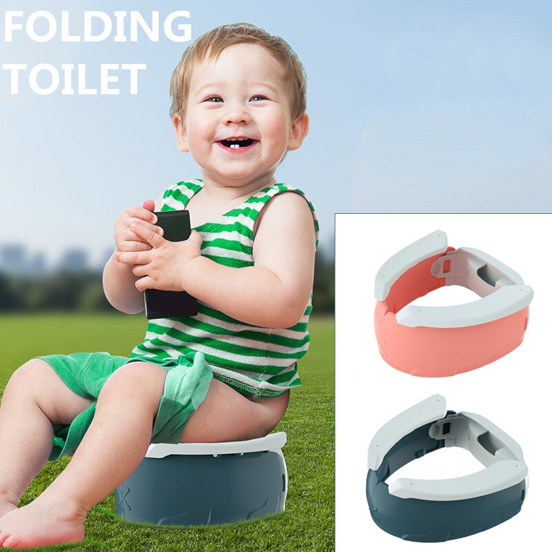 Baby Potty Toilet Training Seat Kid Draagbare Potje Voor Kinderen Vouwen Outdoor Reizen Pot Seat Voor Wc Jongen Meisje Urinoir tool