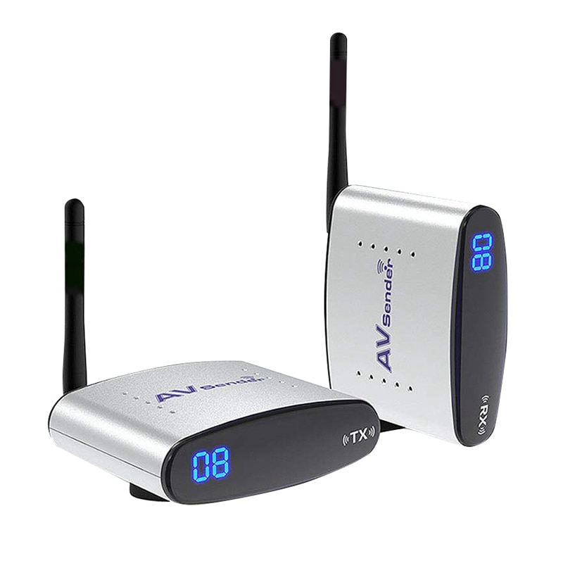2.4ghz/5.8ghz Rca AV Sender Receiver Video Wireless Transmitter Cordless Remote Signal(EU Plug)