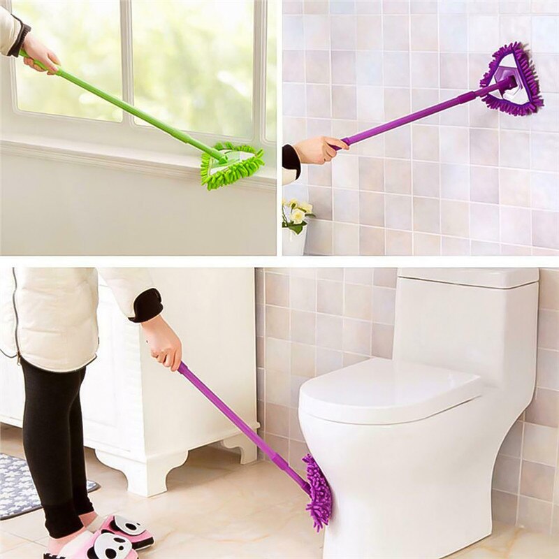 Mini dweil badkamer vloer schoonmaakgereedschap platte luie dweil muur huishoudelijke schoonmaakborstel herbruikbare doek wasbare microvezel stofborstel