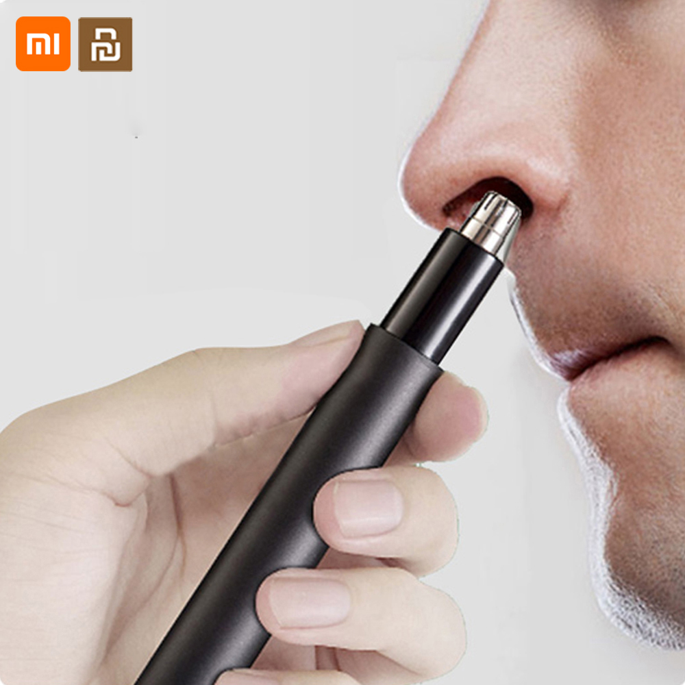Xiaomi recortador de pelo de nariz para hombre Mini recortador eléctrico de pelo de la nariz oreja Potable afeitadora de pelo de la nariz limpiador impermeable seguro