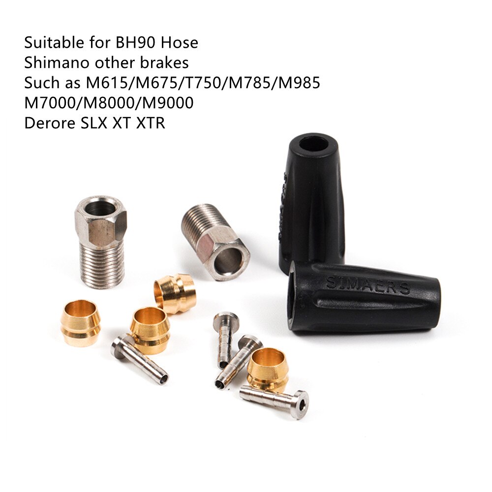 CNC Bike Hydraulic Brake Hose 5mm*3M MTB Brake Hosing Oil Tube Pipe For Shimano BH59 BH90 Bicycle Brake Hose: BH90 Inserts Set
