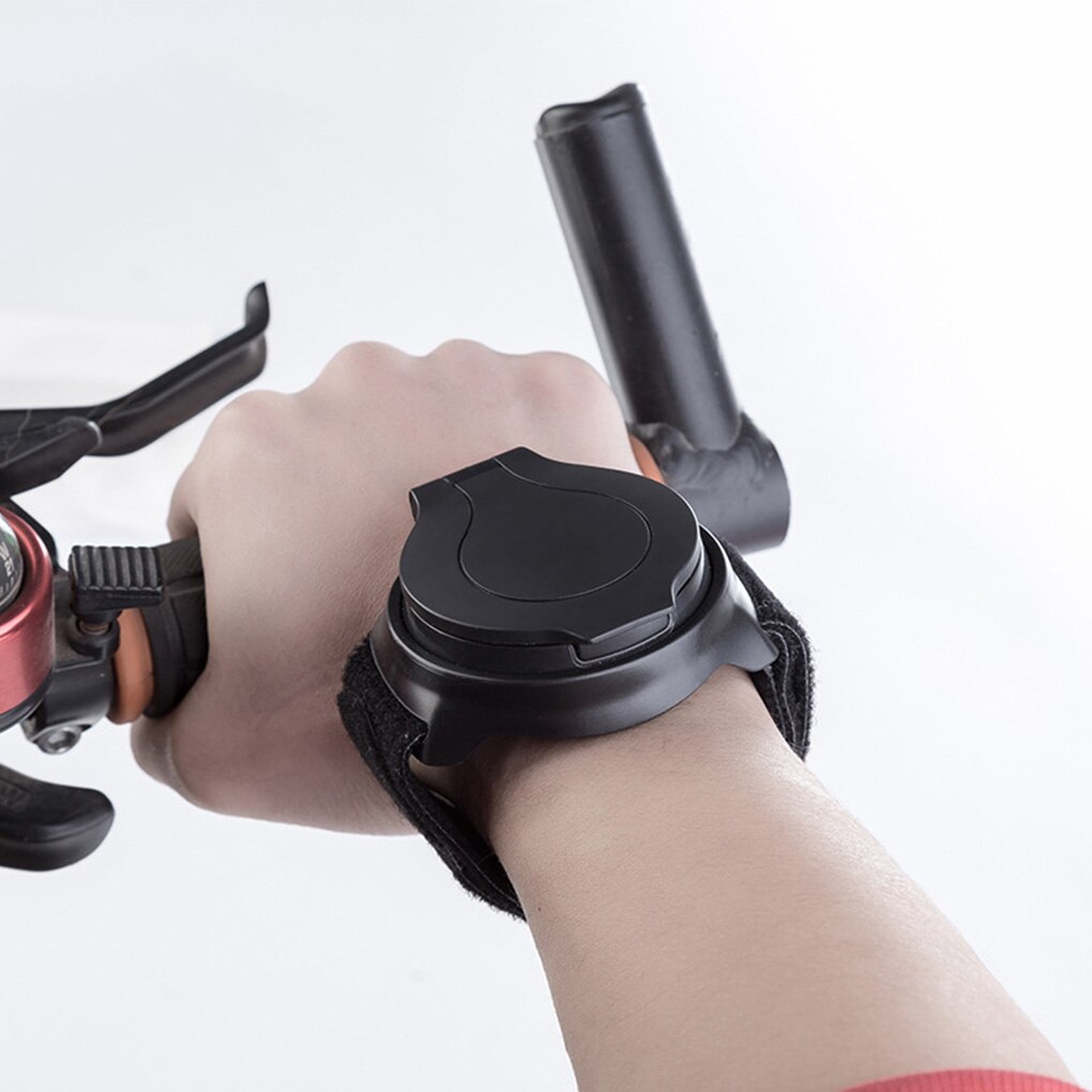 Miroir de vue arrière convexe pour vélo de route, rotatif à 360 degrés, avec bracelet réglable