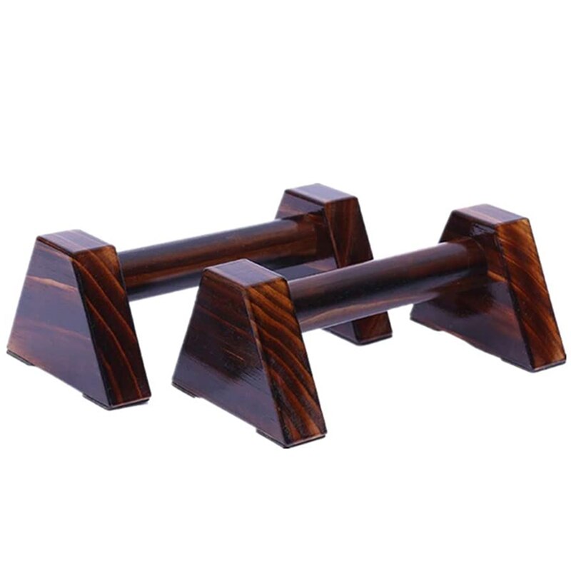 AD-1 Pair of Wooden Push-Up Equipment Gymnastic Handstand Fitness Exercise Tool Men and Women Training Equipment