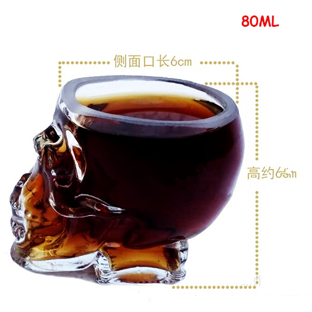 DEOUNY 6PCS Big Shot Glasses For Vodka Tequila Shots Set Drinkware Cup 80ml&150ml&300ml Crystal Halloween Home Party Whiskey