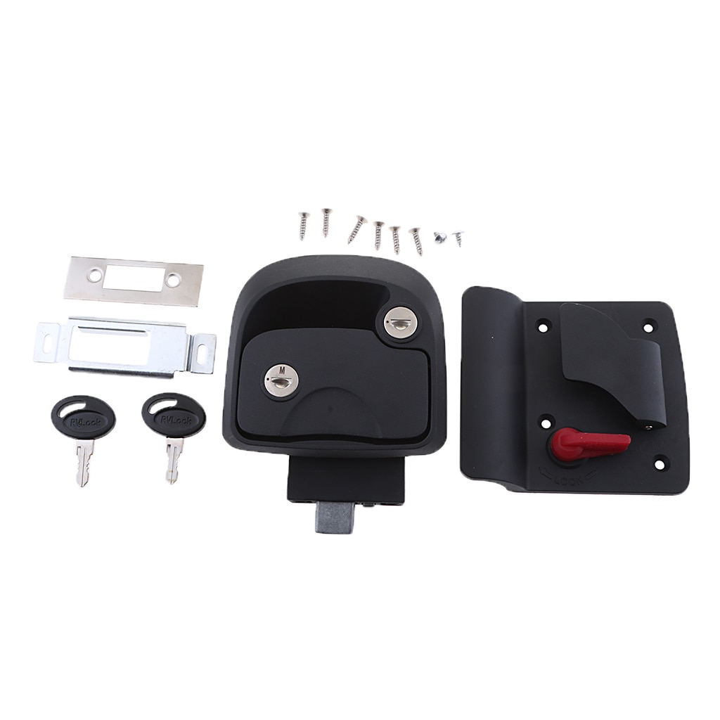 1 Set RV Trailer Entry Deur Klink Deadbolt Handvat Lock Toetsen Kit Voor RV/Camper/Trailer/Home kast/Vrachtwagen/Boot/Yacht Etc