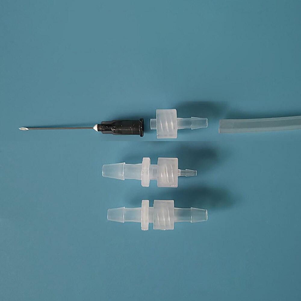 Luer-sperren Adapter PP Kunststoff Luft Ventil Rohr Abgabe Kleber Subpackaging Spritze Fass Montage Anschluss