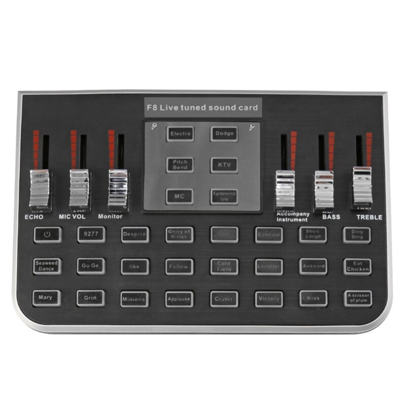 F8 4 moduser studio o mikser mikrofon webcast underholdning streamer bo lydkort til telefon datamaskin pc: misligholde tittel