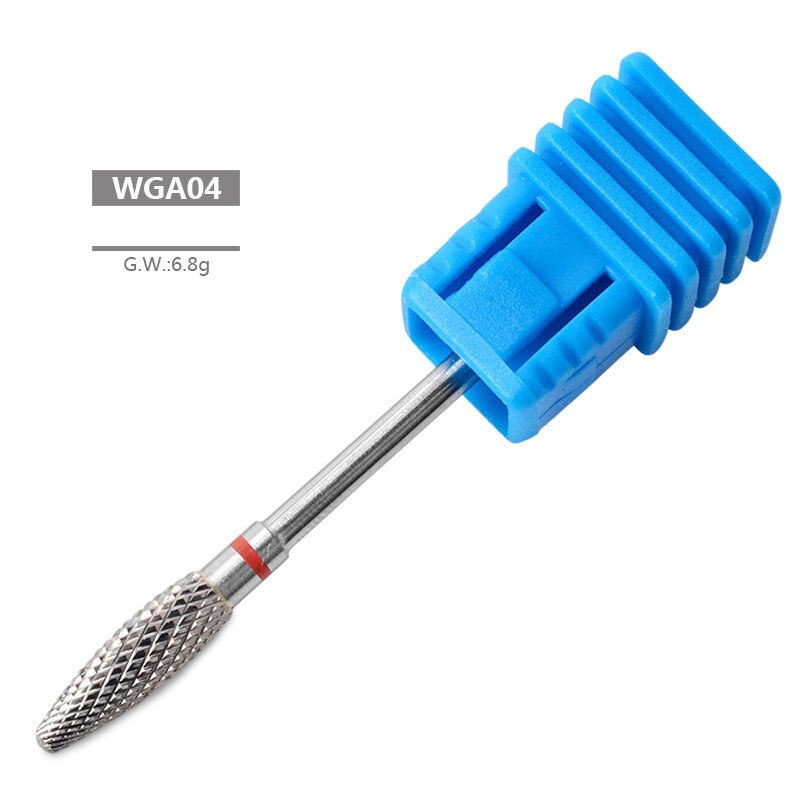 6 tipos de fresas de carburo de tungsteno duro de plata Nano recubrimiento taladro de uñas Bits de Metal para manicura accesorios de taladro de uñas