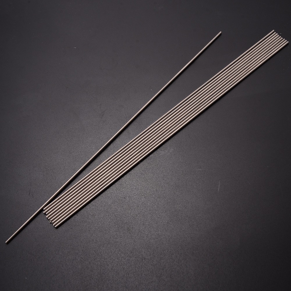 10 st 2 x 250mm silver titan stav grad 5 svetsstav rund stång lödning lödtråd svetsstav med korrosionsbeständighet