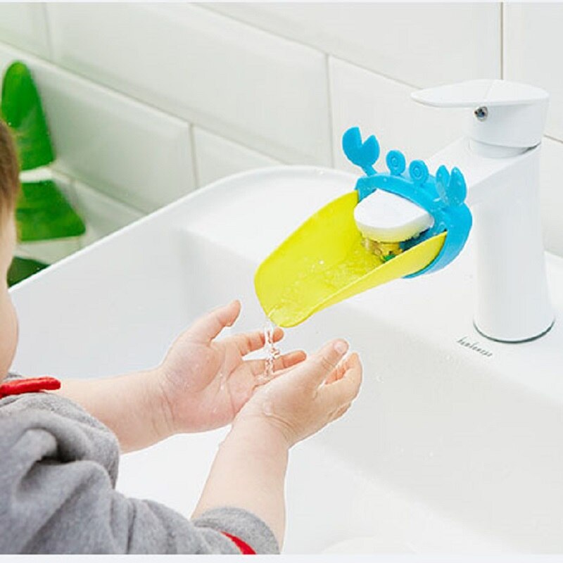 Kids Faucet Extender Cartoon Durable Toddler Sink Bathroom Cute Child-assisted Faucet Extender Baby Hand Wash Tools Accessories