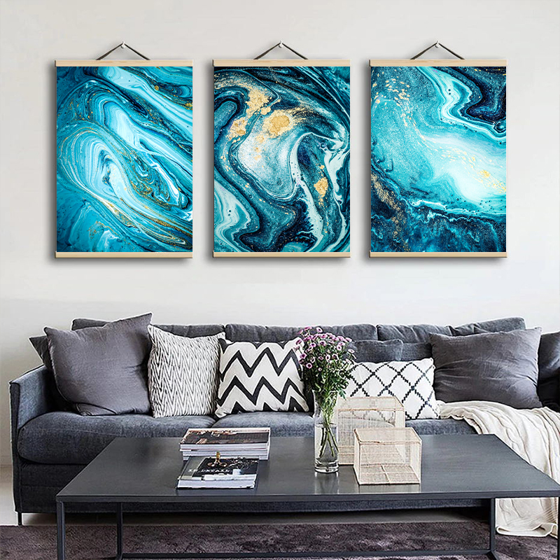 BANMU 21 centimetri-70 centimetri Complementi Arredo Casa Telaio in Legno Magnetico Riutilizzabile Dipinti Su Tela manifesto con cornice di Legno Dipinti Gancio con Il magnete