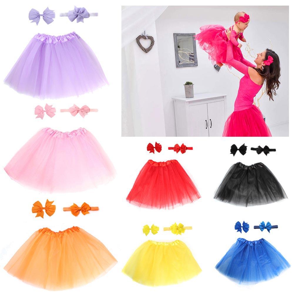 3 Stks/set Snoep Kleur Zachte Baby Meisje Tule Rok Hoofdband Haarspeld Photo Prop Prinses Kerst Dag Leuke Comfortabele Rokken
