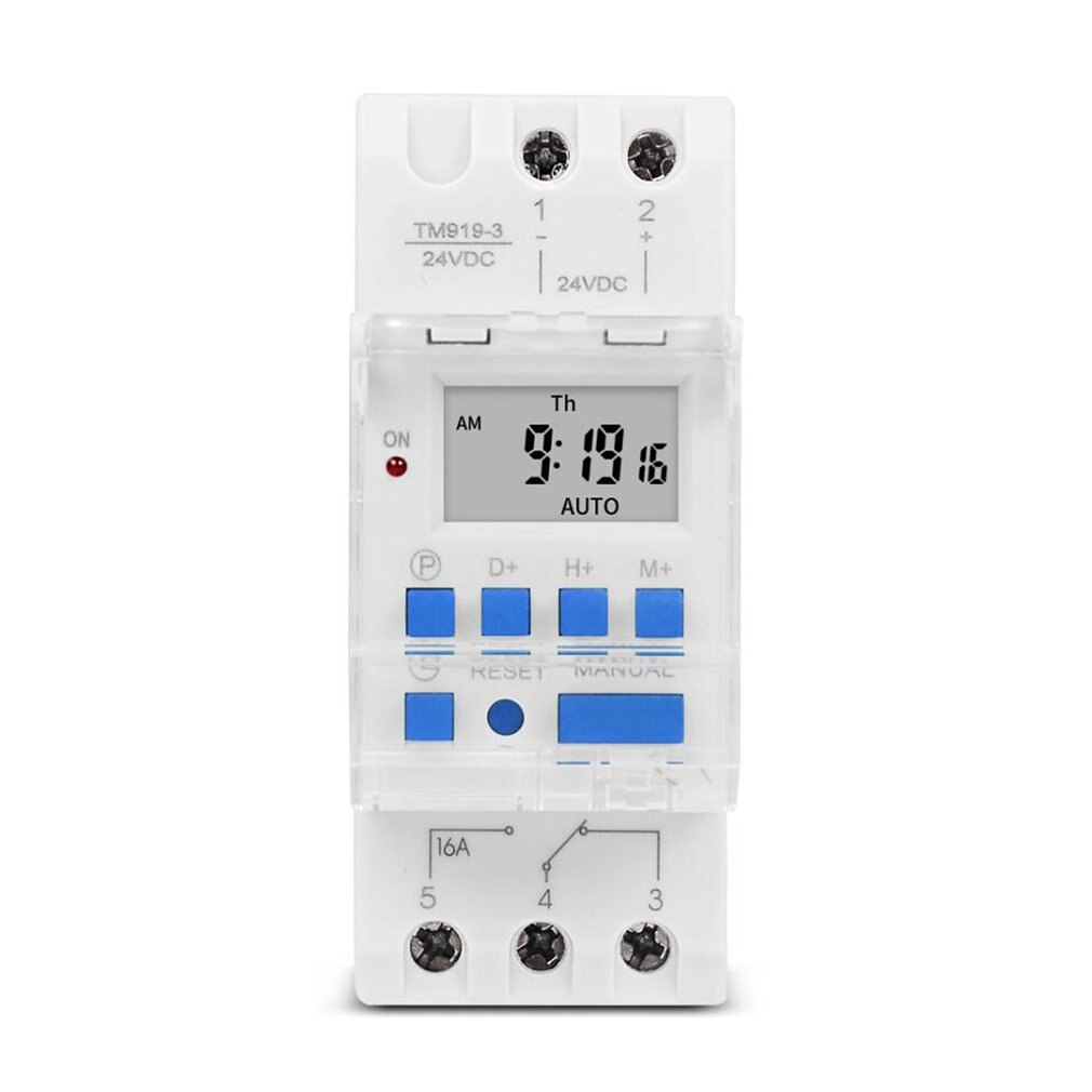 SINOTIMER Switch Relay Timer Control AC 220V 1.5W Weekly 7 Days Digital Programmable Time Din Rail Mount for Electric Appliance: 24V