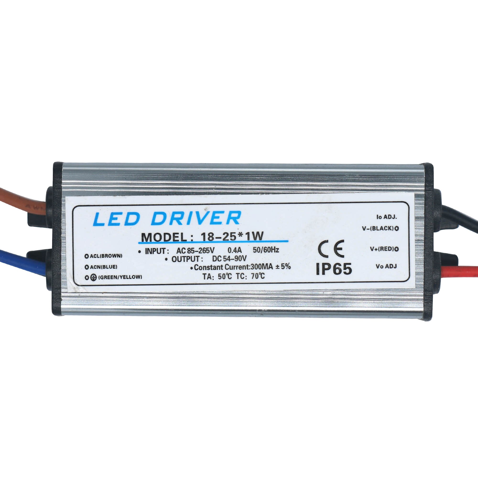 Controlador LED impermeable, fuente de alimentación de voltaje constante, transformadores de iluminación para lámpara LED, 1-3W 4-7W 8-12W 25-36W 300mA