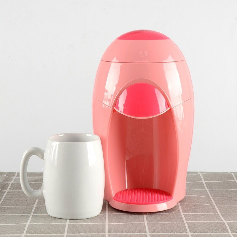 Machine à café américaine, petite Machine à thé électrique Portable, pour la maison, multifonction, pour préparer du café rose