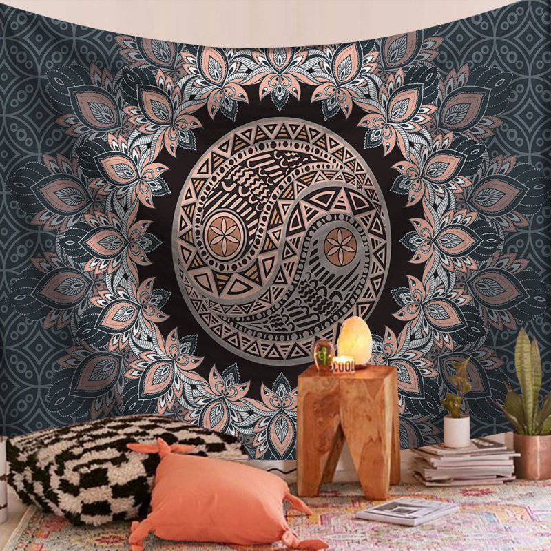 Newly India Mandala Tapestry Wall Hanging Wall Tapestry Wall Carpet Psychedelic Tapiz Witchcraft Wall Cloth Tapestries