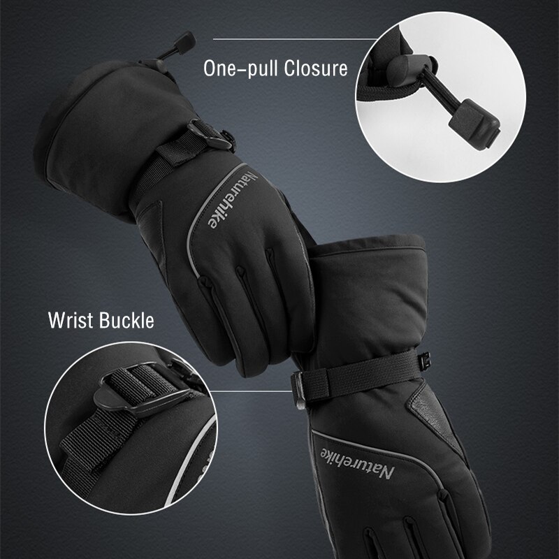 Naturehike snowboardhandschoenen 3m thinsulate waterdichte thermische handschoenen winterbestendige sneeuwhandschoenen winterhandschoenen dames heren skihandschoenen