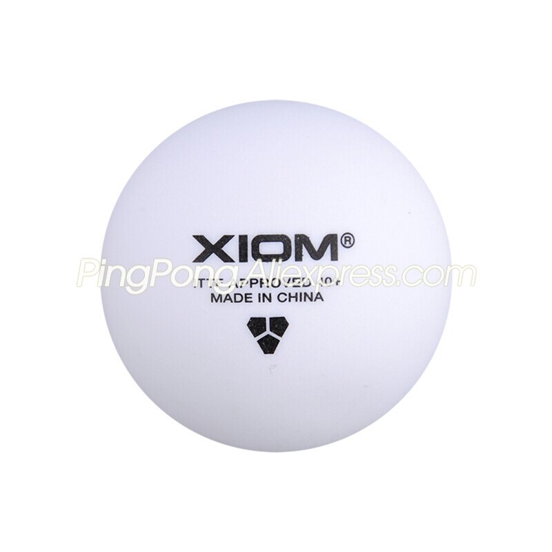 XIOM 3 Star Table Tennis Ball Seamless Plastic Poly Original XIOM 3-STAR Ping Pong Balls ITTF Approved