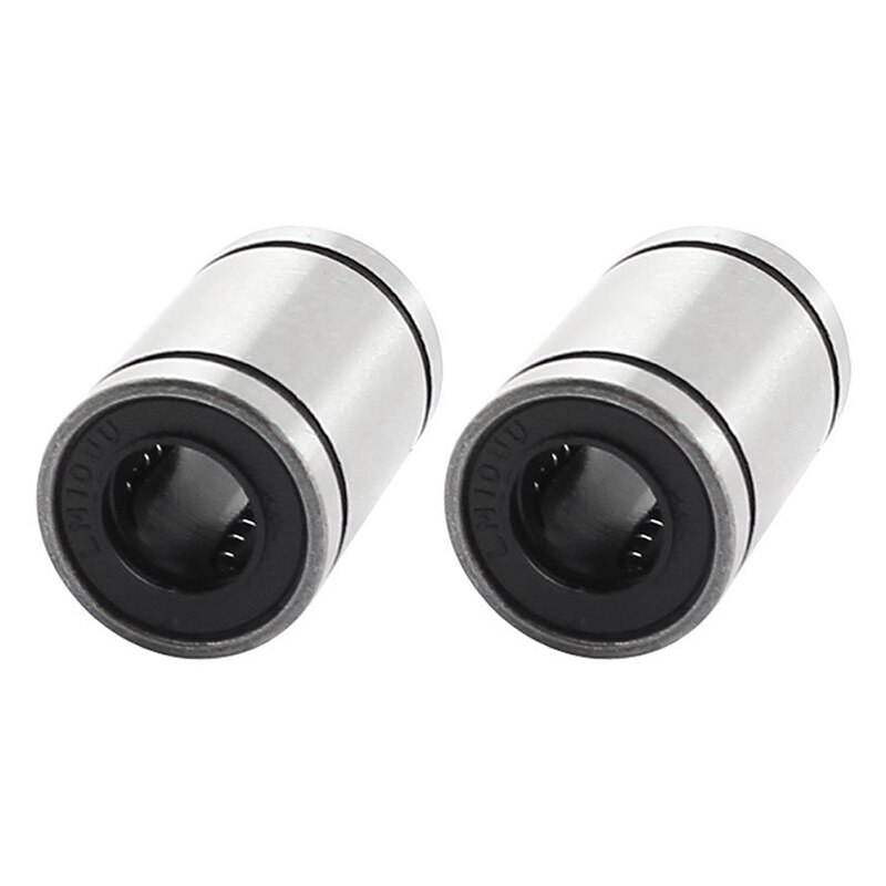 2 pièces 10mm x 19mm x 29mm bagues à billes en acier au carbone roulement à mouvement linéaire: Default Title