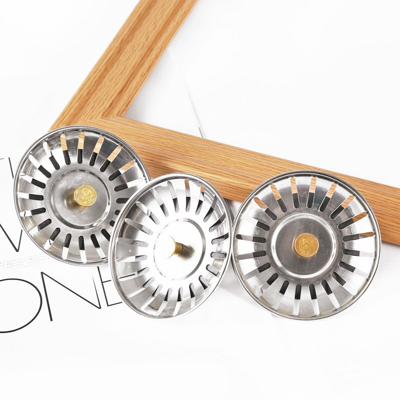 Stainless Steel Kitchen Sink Strainer Stopper Waste Plug Sink Filter Filtre Lavabo Bathroom Hair Catcher Kitchen Supplies
