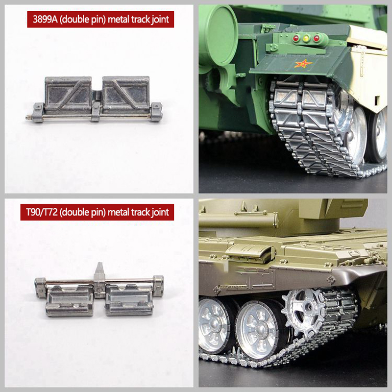 Henglong rc Panzer spielzeug zubehör metall ein-und doppels tift oberfläche hängende gummi ketten abschnitt ersatzteil mit stopfen