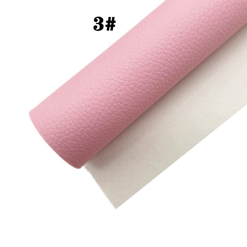 Neon Colors Litchi Textured Solid Synthetic Faux Leather Vinly Fabric Sheets with Felt Backing DIY Bows 21X29CM R416A