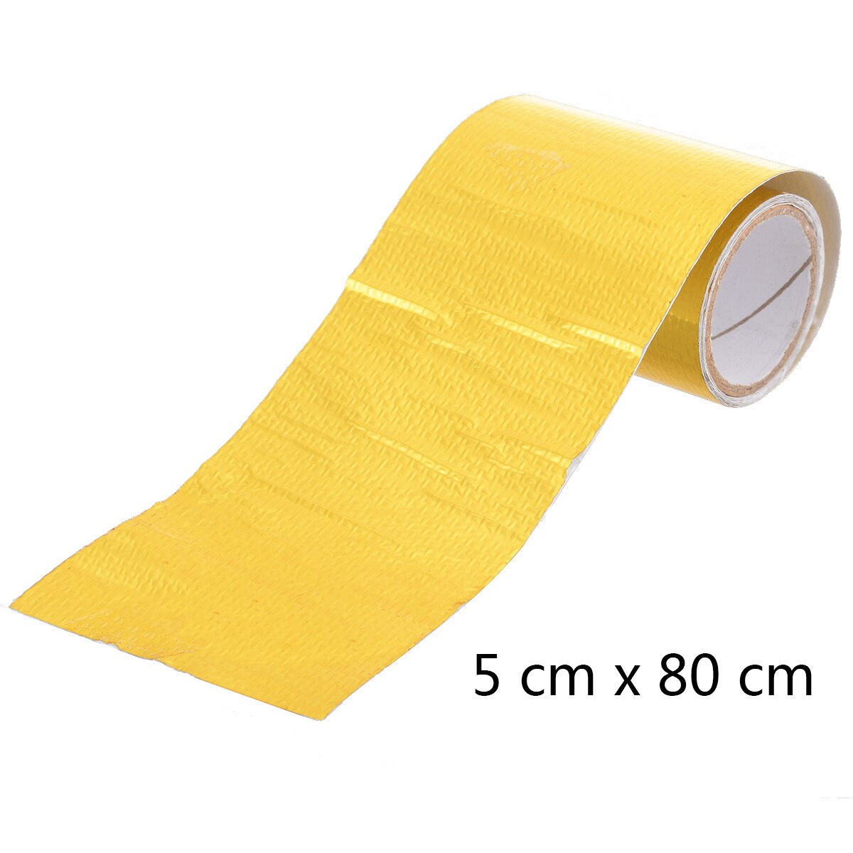1 Roll 5cm*80cm Gold High Temperature Heat Shield Wrap Tape Adhesive Reflective Engine Fiberglass Tape
