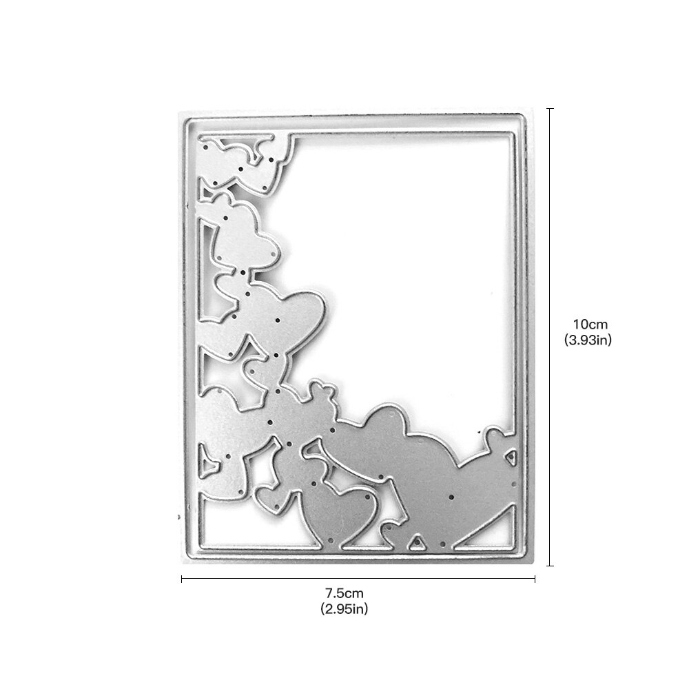 Hochzeit Dekorative Karten Metall Schneiden Stirbt Schablonen für DIY Scrapbooking/foto Album Dekorative Präge DIY Papier Karten
